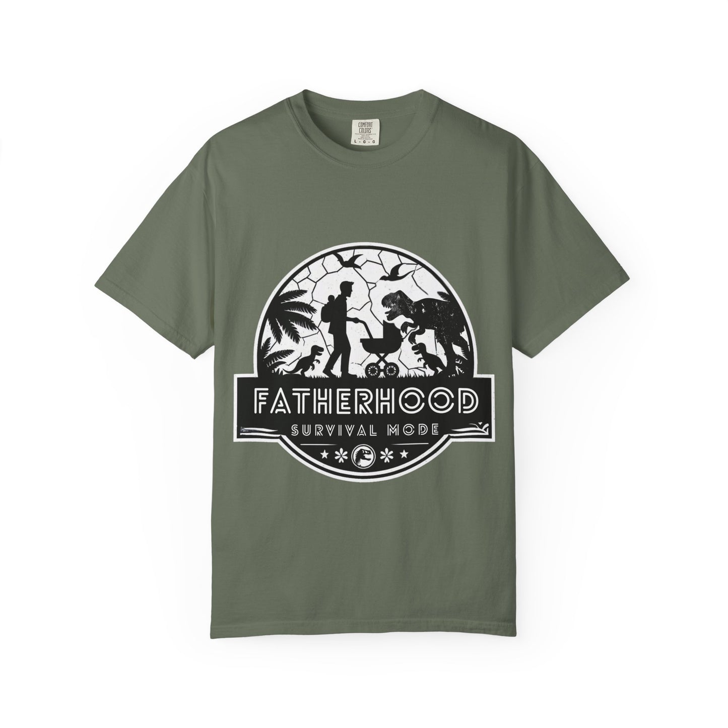 Fatherhood Survival Mode - Jurassic Park theme Graphic Tee