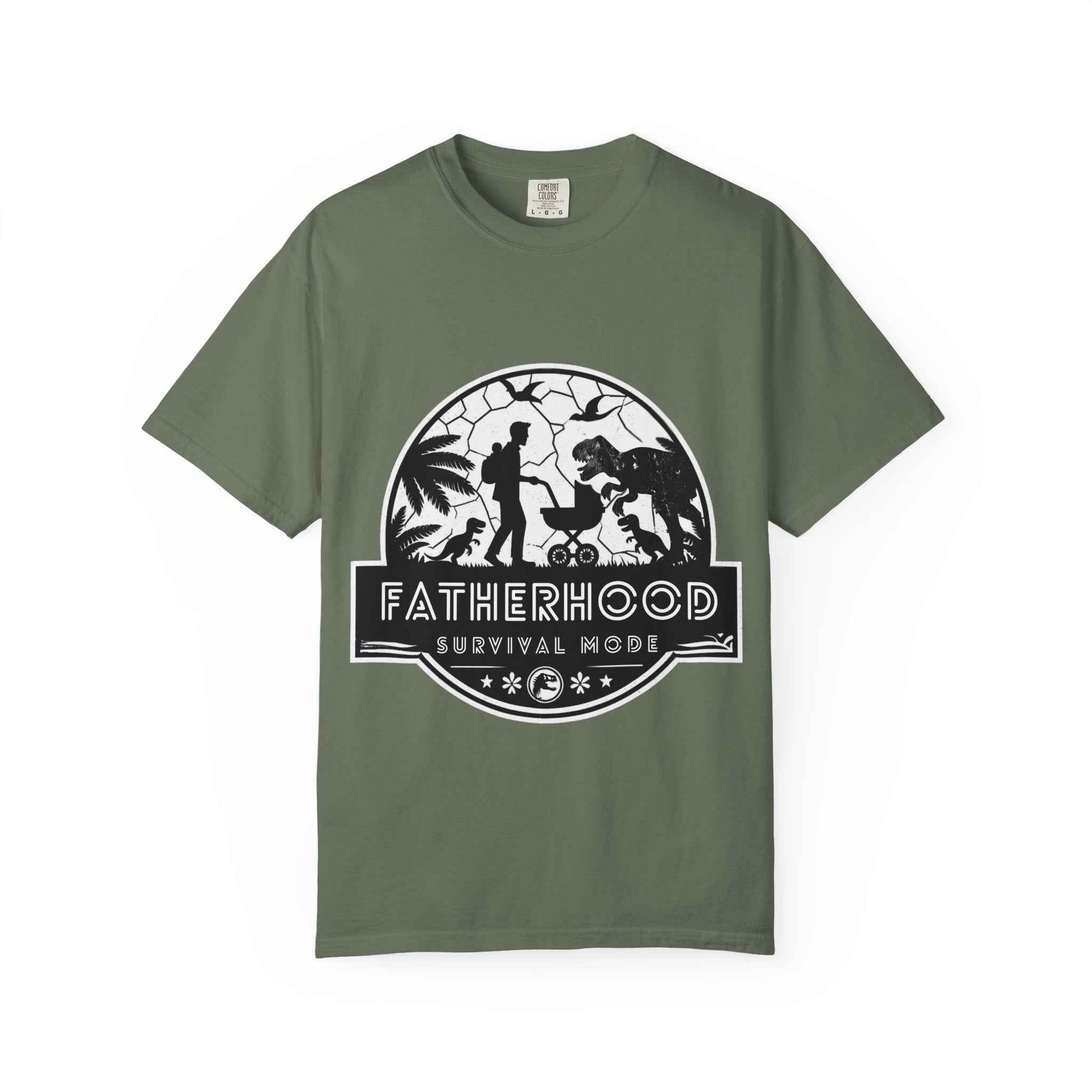Fatherhood Survival Mode - Jurassic Park theme Graphic Tee
