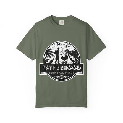 Fatherhood Survival Mode - Jurassic Park theme Graphic Tee