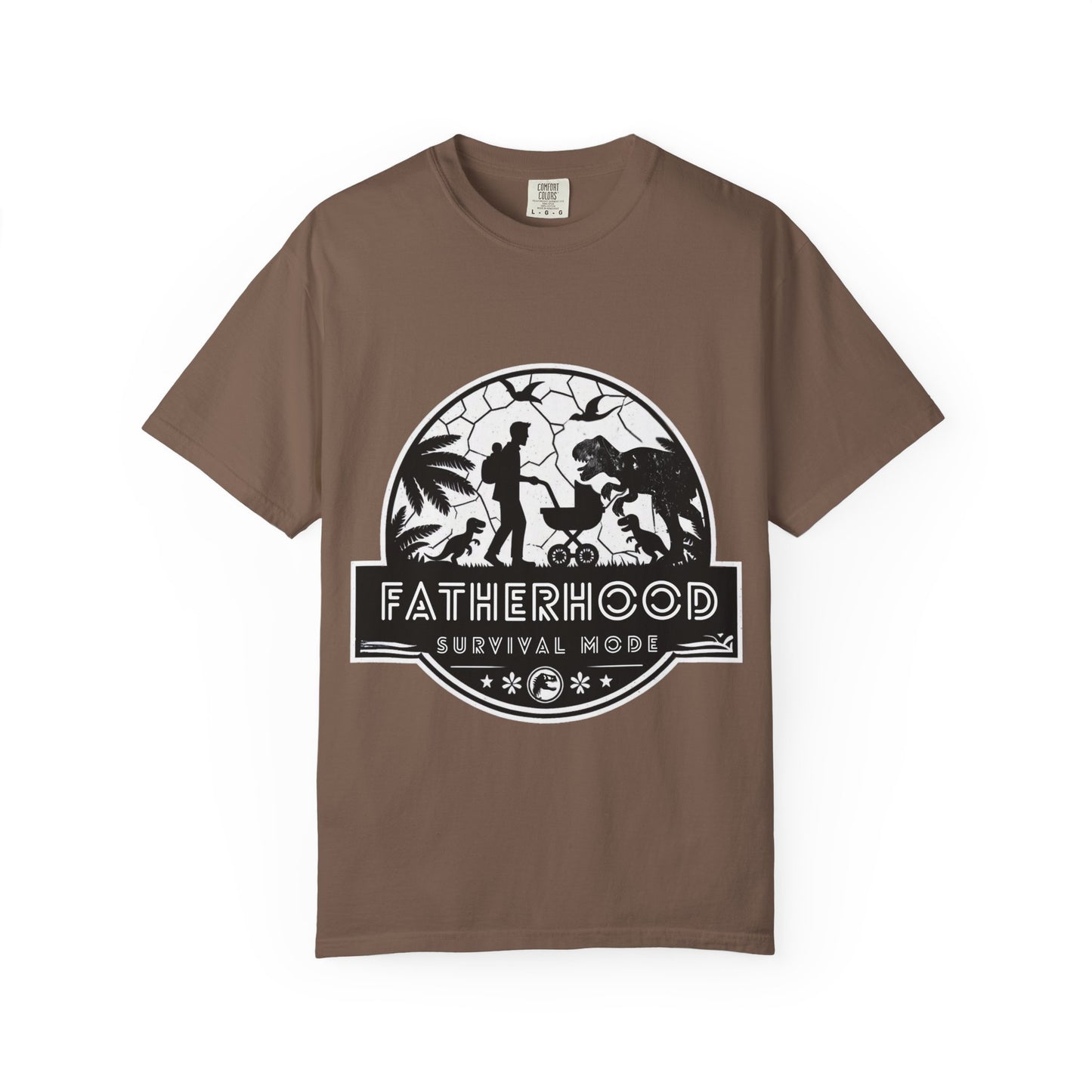 Fatherhood Survival Mode - Jurassic Park theme Graphic Tee
