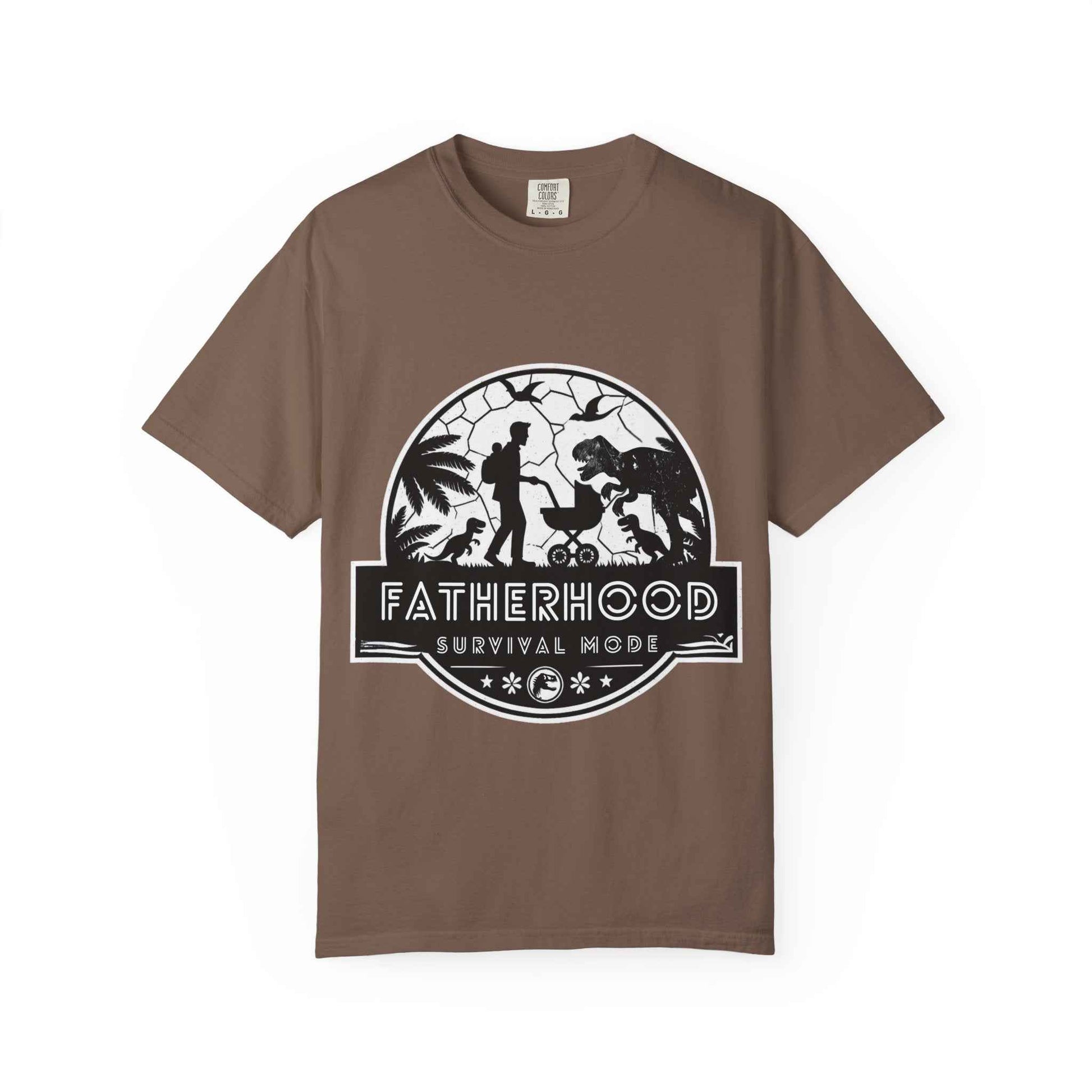 Fatherhood Survival Mode - Jurassic Park theme Graphic Tee