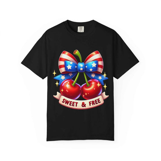 Sweet & Free Patriotic Cherry T-Shirt