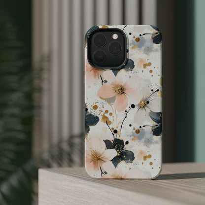 Flower Pattern Magnetic Tough Cases
