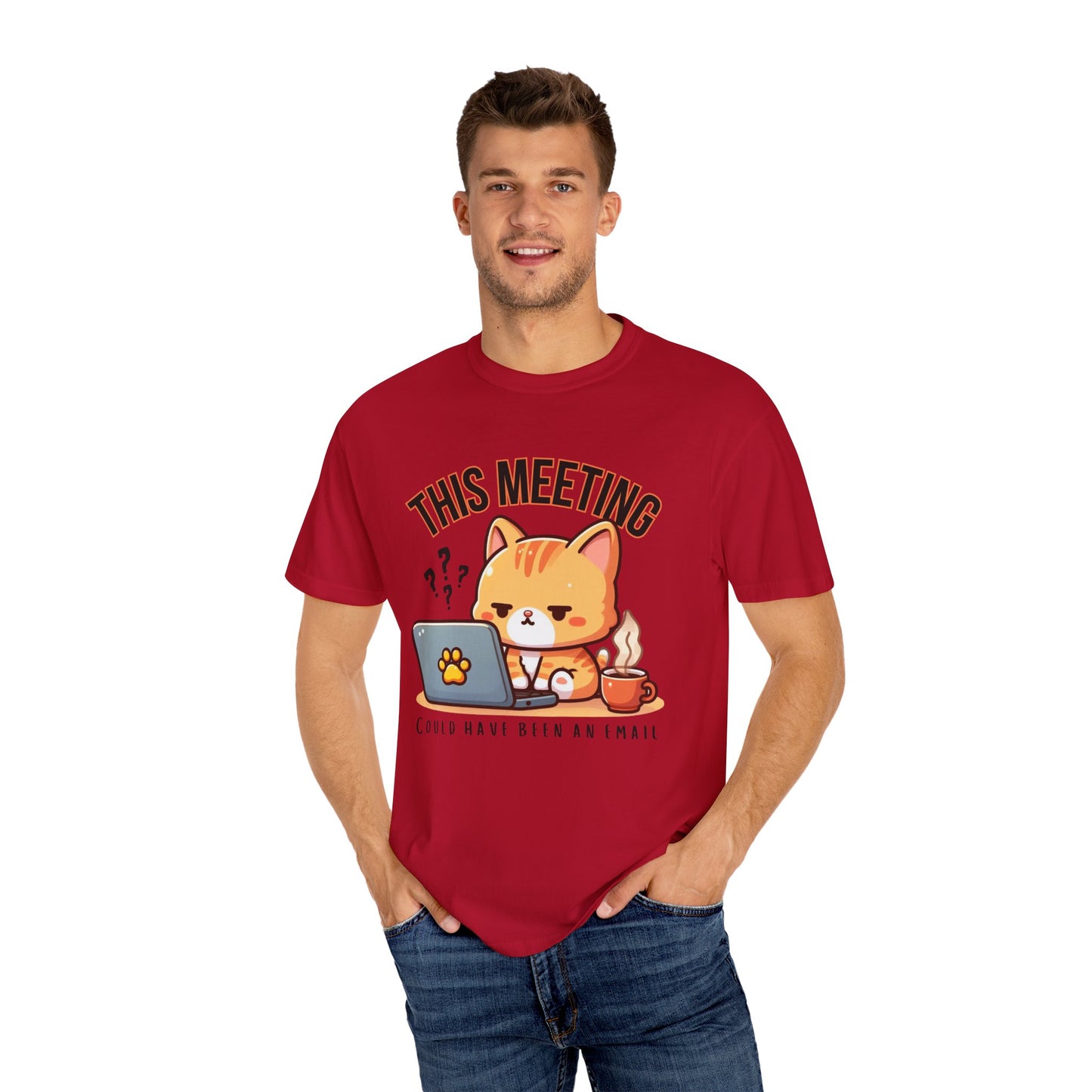 Cat Themed T-Shirt - This Meeting Could Have Been an Email