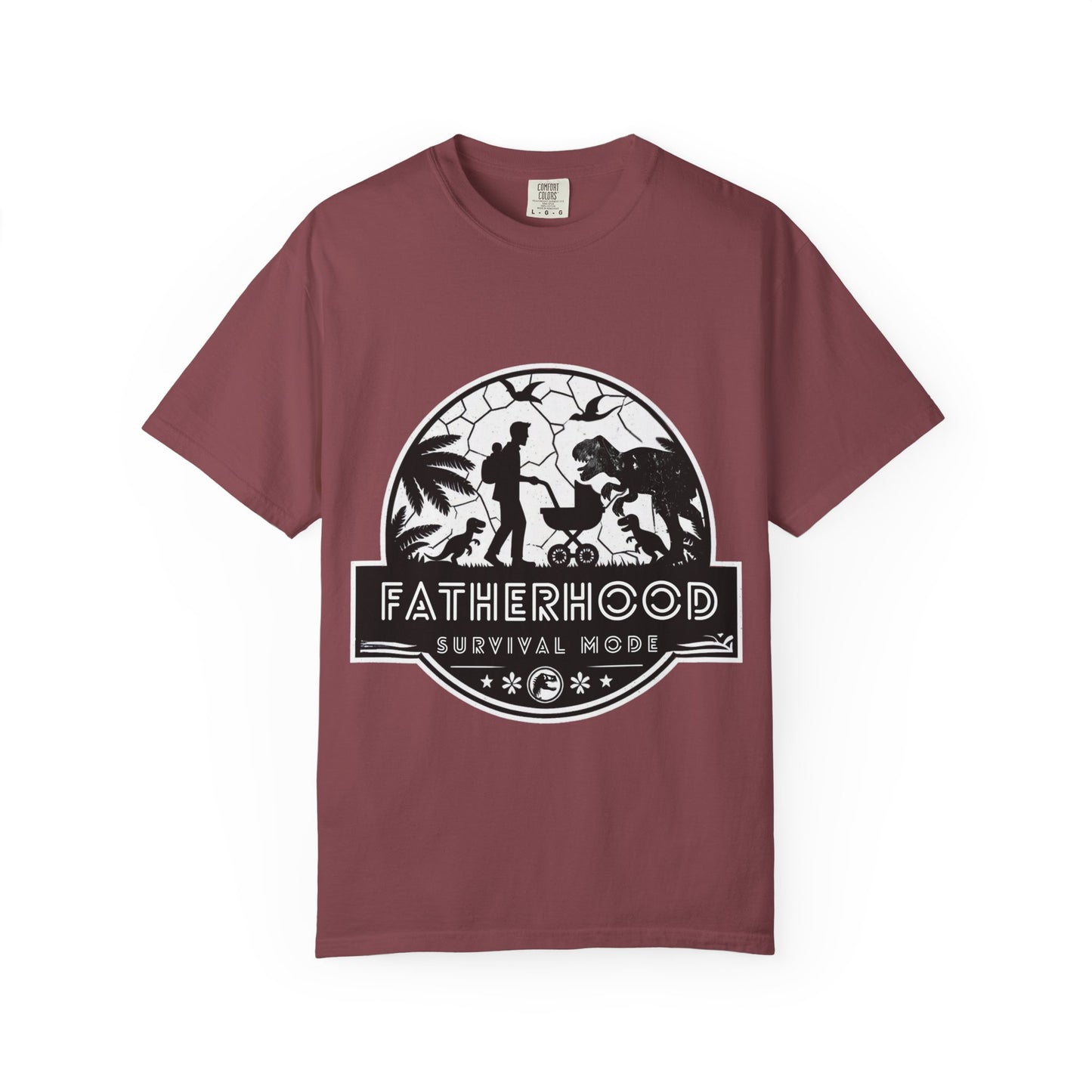 Fatherhood Survival Mode - Jurassic Park theme Graphic Tee