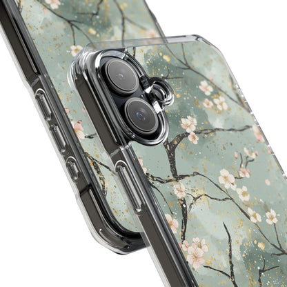 Floral Phone Case, Clear Impact Case, Nature Inspired Design