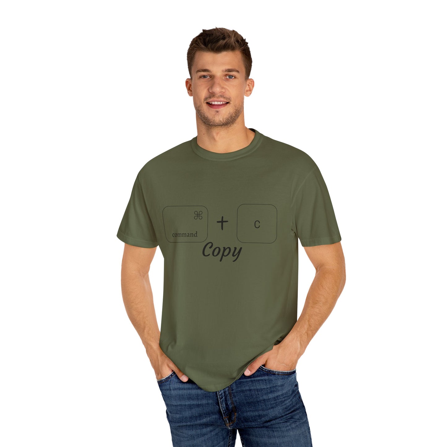 Command + C Copy T-Shirt (black border)