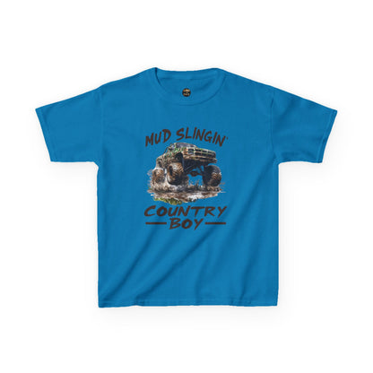 Mud Slingin' Country Boy Kids Tee