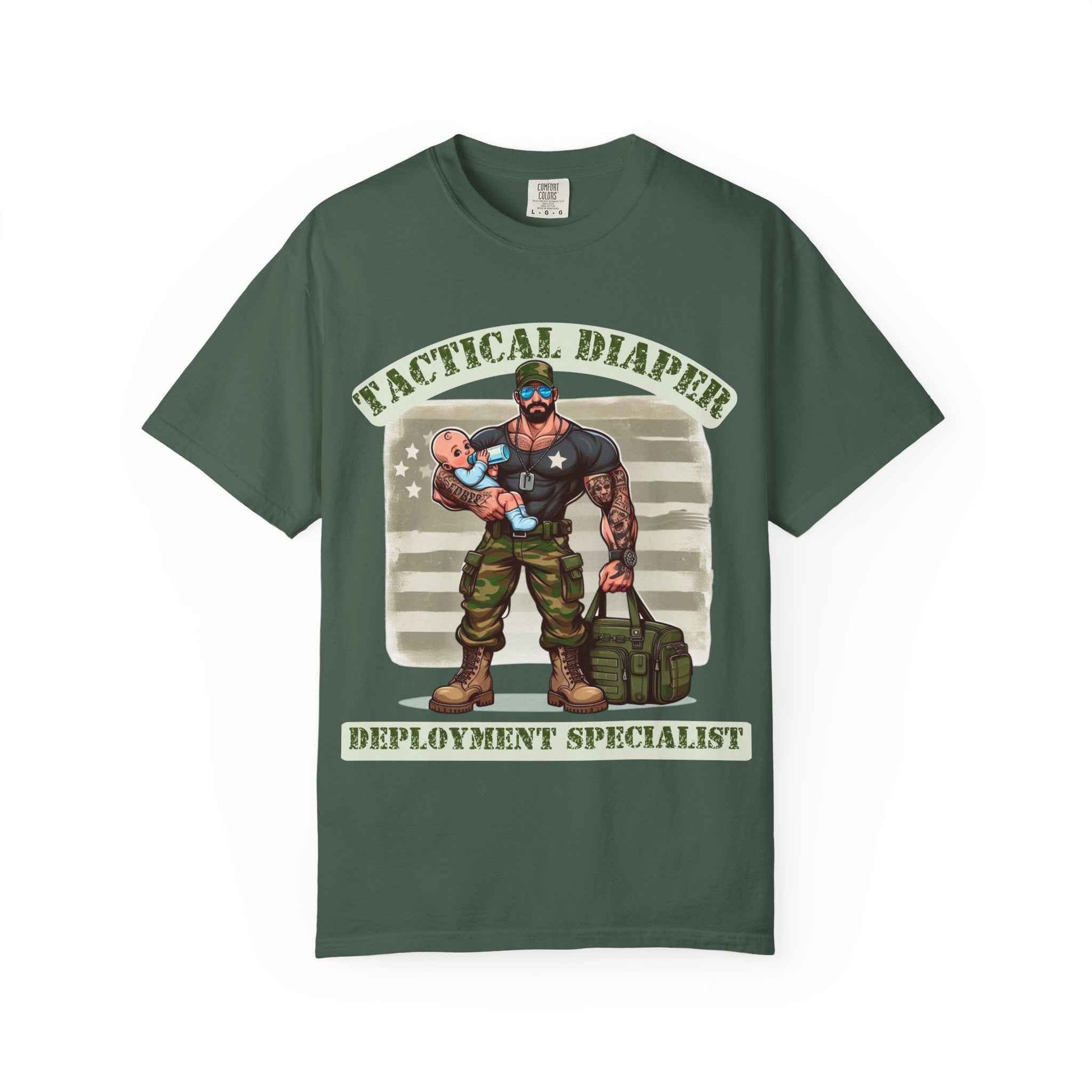 Tactical Dad Tshirt - Green Text