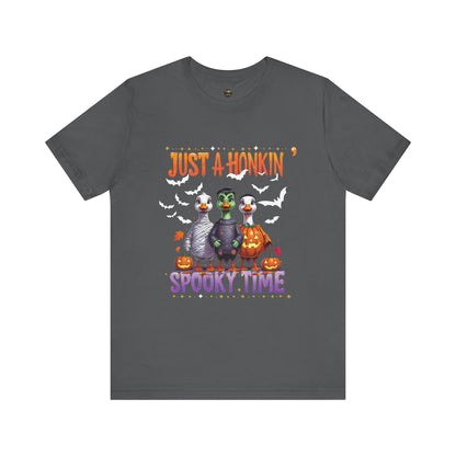 Spooky Tee - Just A Honkin Spooky Time (White Bats)