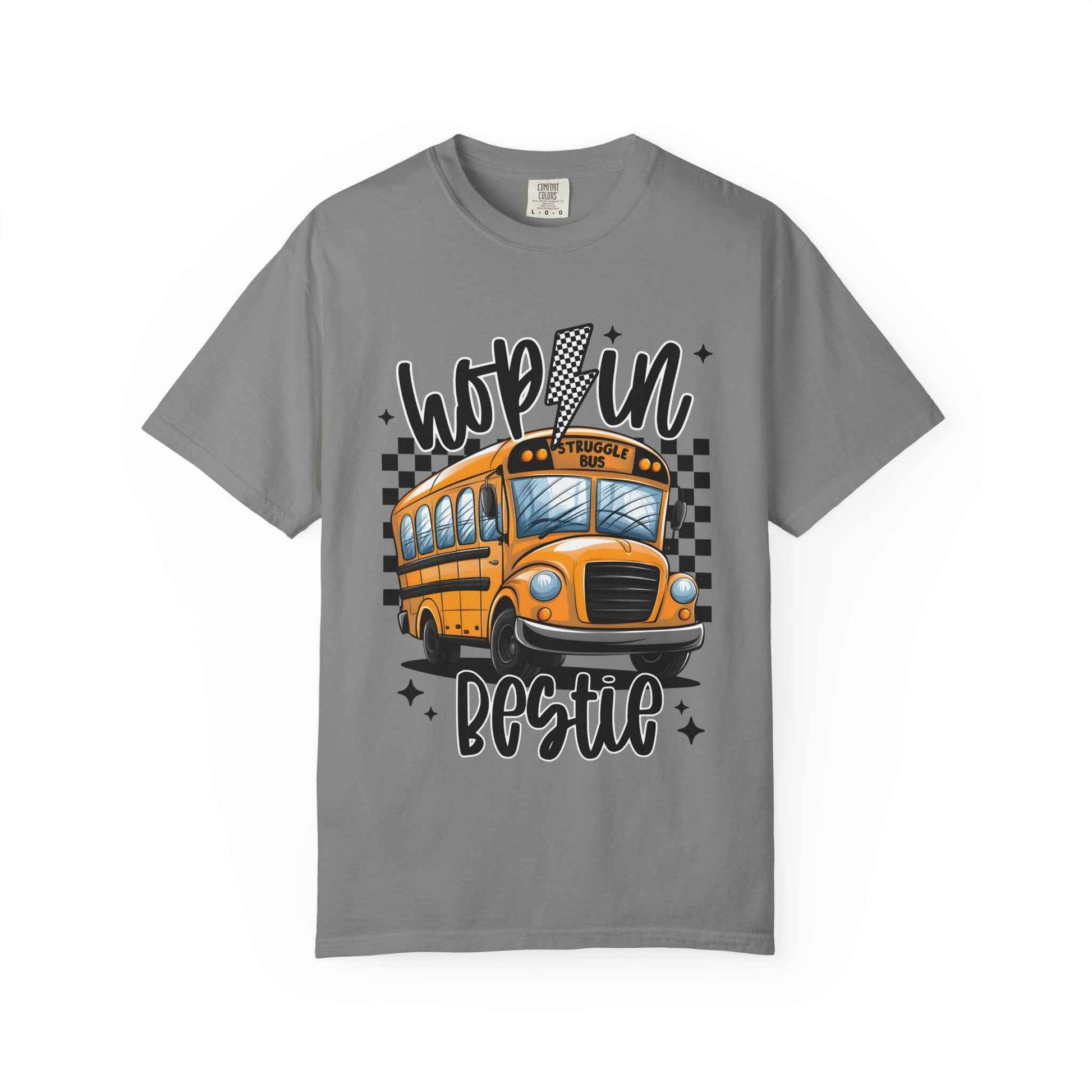 Hop On Bestie School Bus T-Shirt