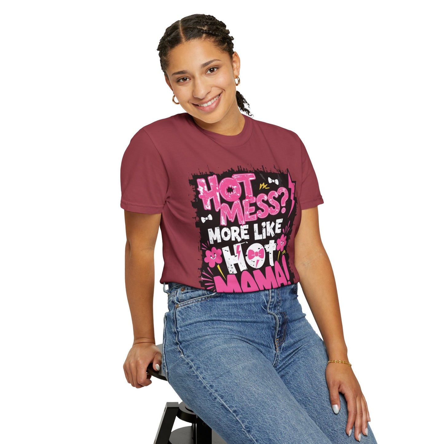 Hot Mama Graphic Unisex T-Shirt - Fun Casual Wear for Moms