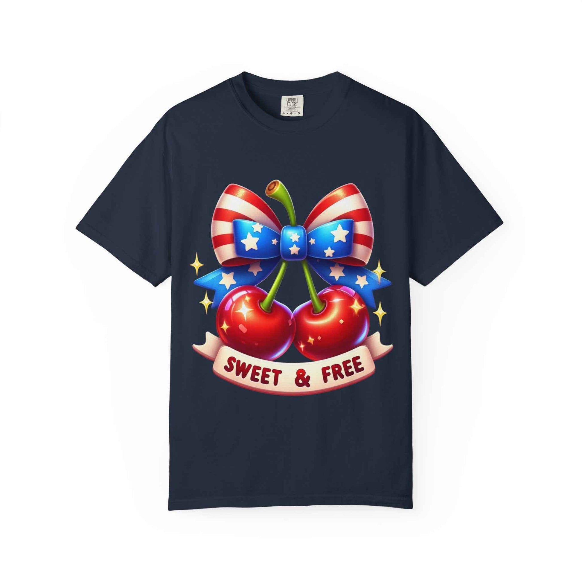 Sweet & Free Patriotic Cherry T-Shirt