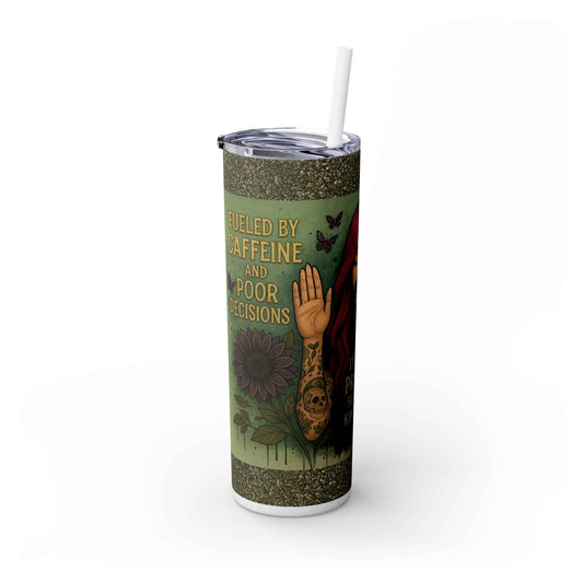 Chic 20oz Skinny Tumbler with Straw
