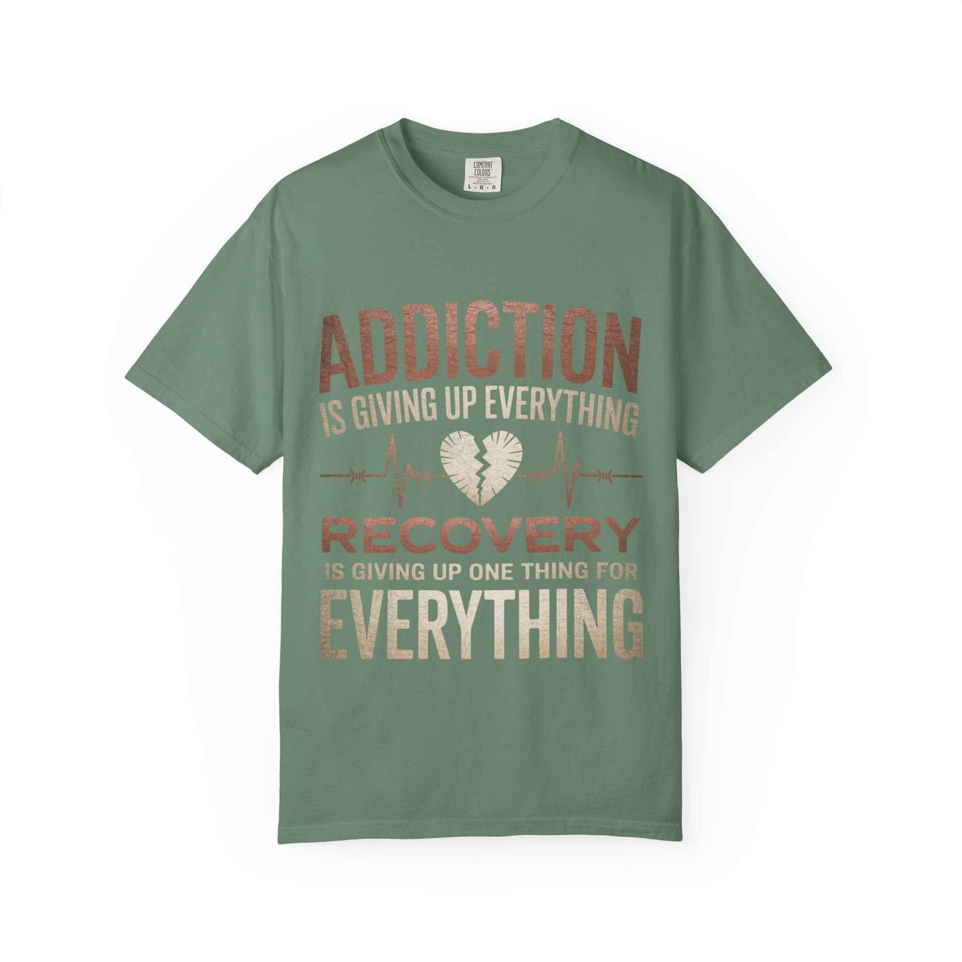 Unisex Recovery Message T-Shirt - Supporting Addiction Awareness