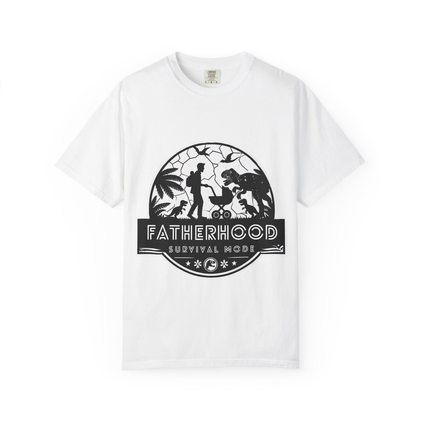 Fatherhood Survival Mode - Jurassic Park theme Graphic Tee