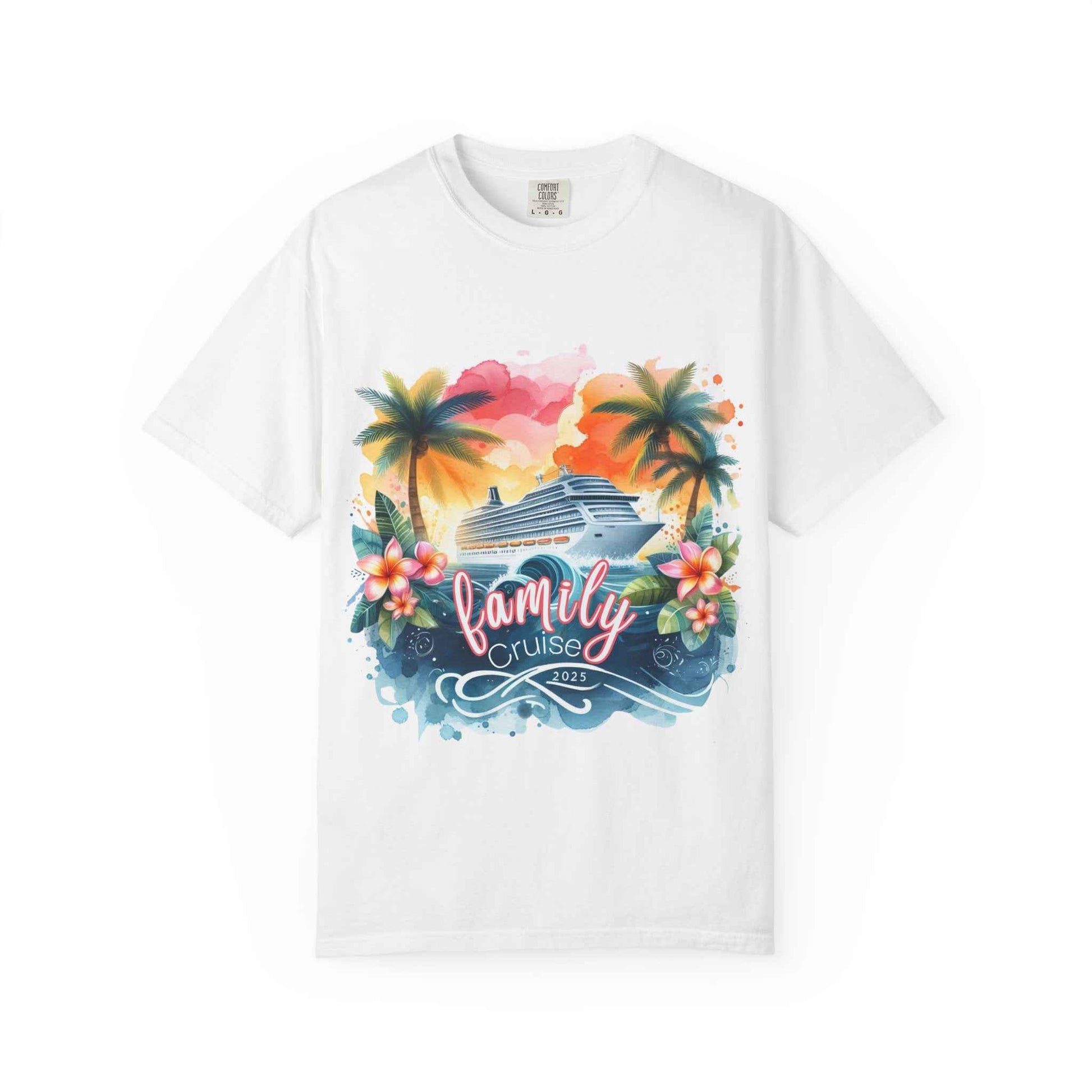 Family Cruise 2025 Unisex Garment-Dyed T-Shirt | Family Matching Tees