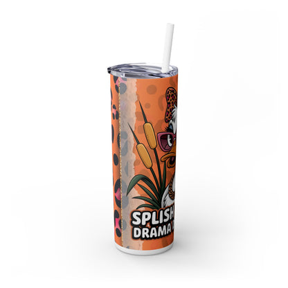 Funny Duck Skinny Tumbler with Straw - 20oz