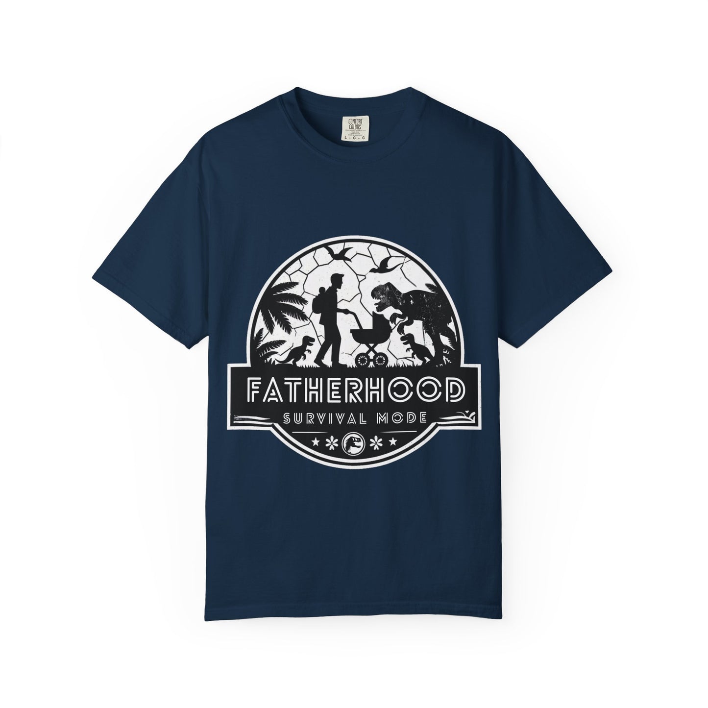 Fatherhood Survival Mode - Jurassic Park theme Graphic Tee