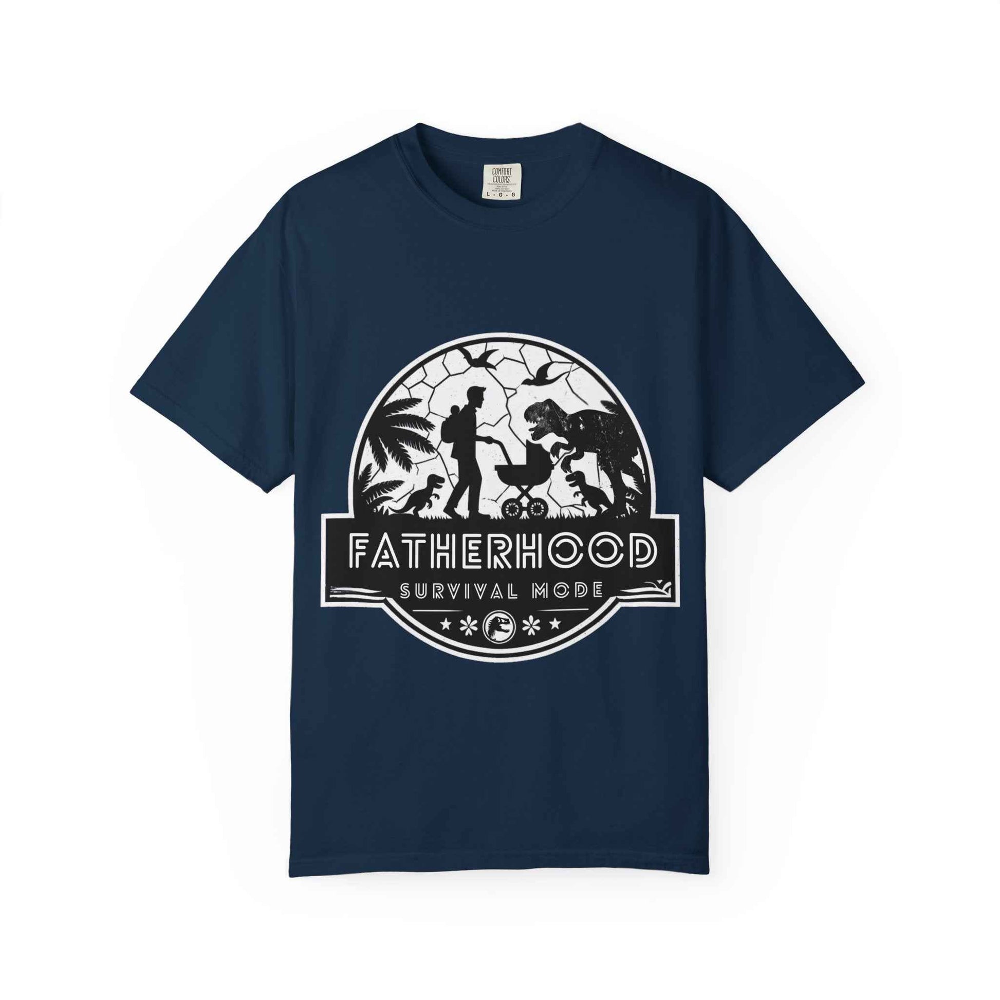Fatherhood Survival Mode - Jurassic Park theme Graphic Tee