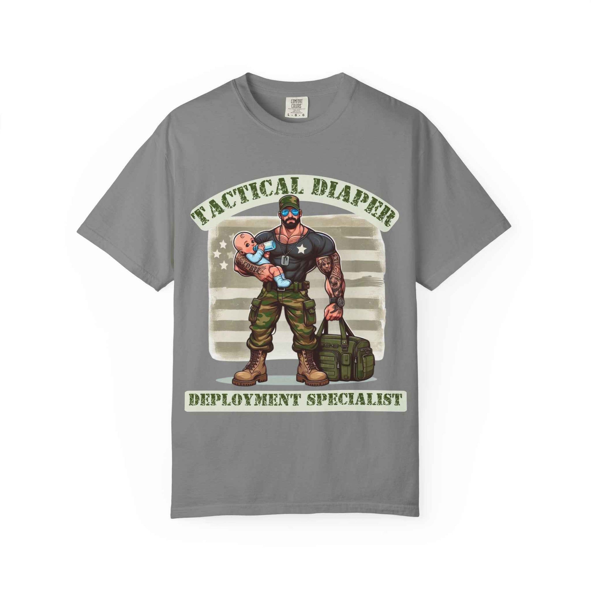 Tactical Dad Tshirt - Green Text