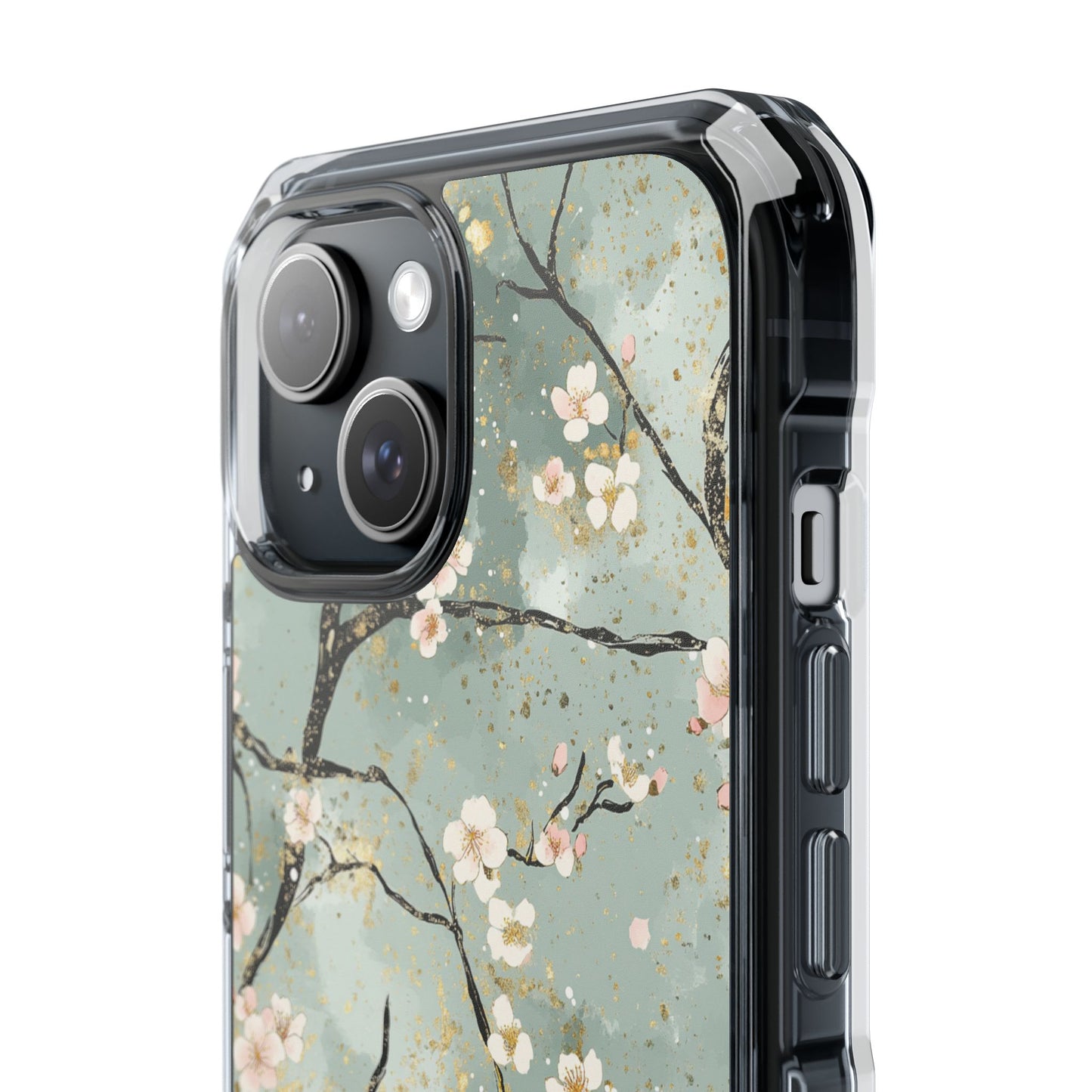 Floral Phone Case, Clear Impact Case, Nature Inspired Design