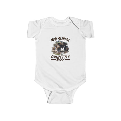 Infant Country Boy Bodysuit - Mud Slingin Baby Outfit