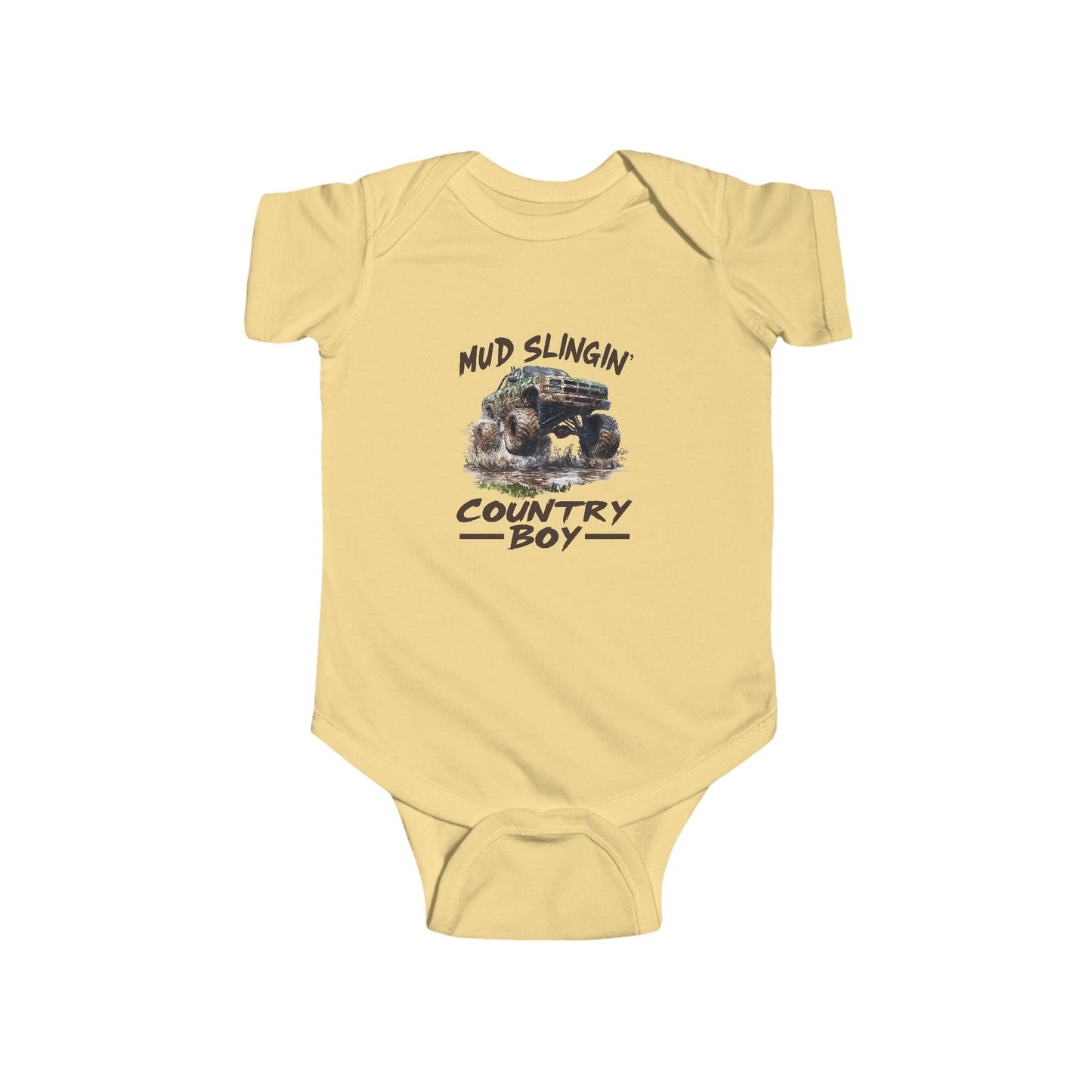 Infant Country Boy Bodysuit - Mud Slingin Baby Outfit