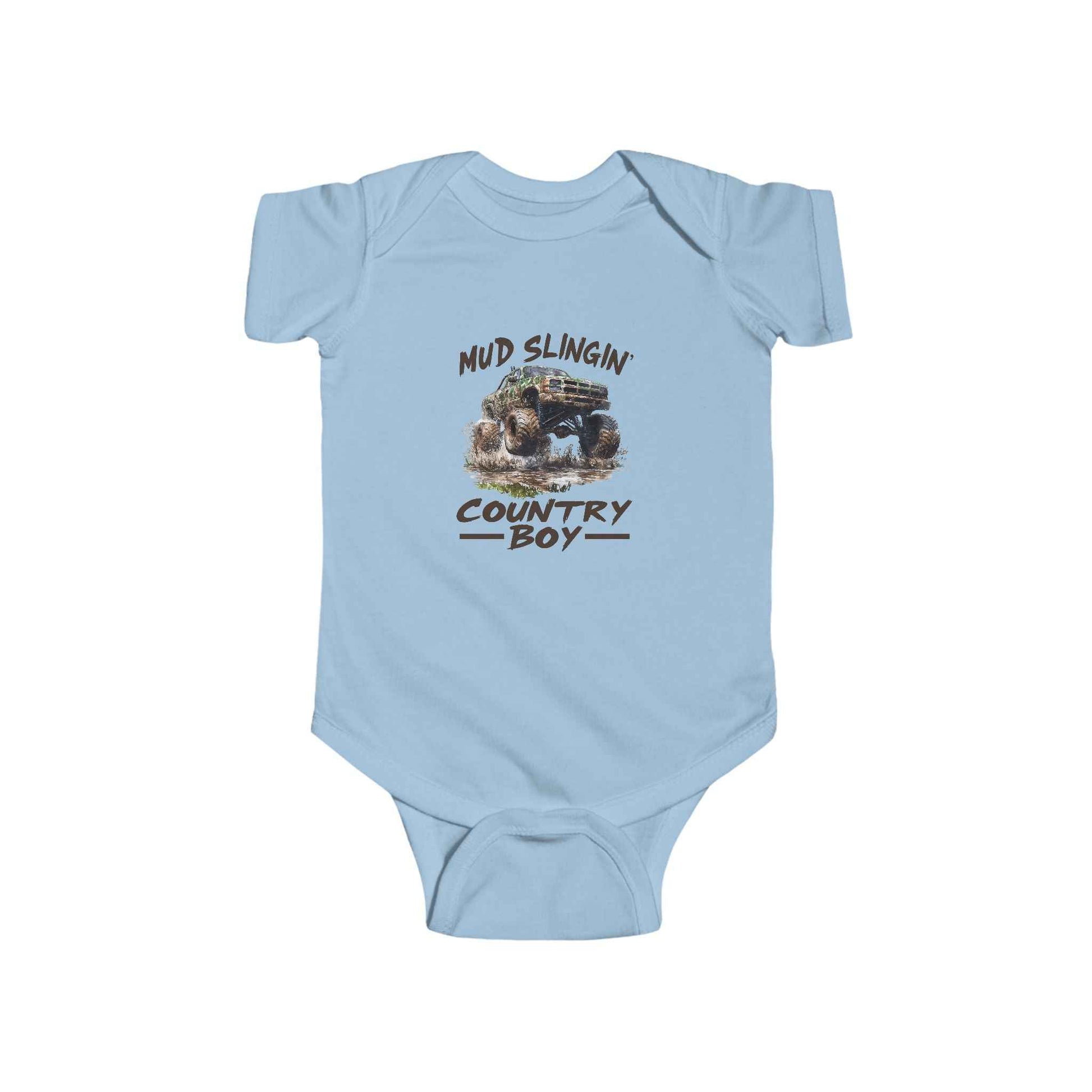 Infant Country Boy Bodysuit - Mud Slingin Baby Outfit