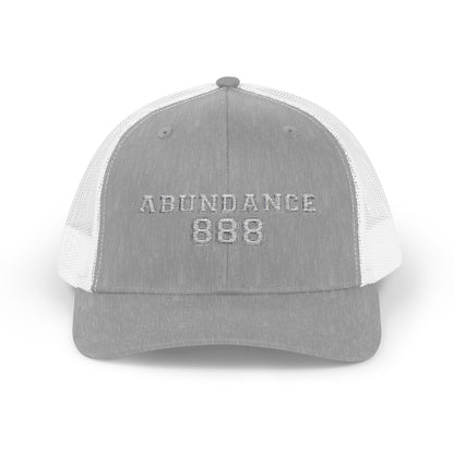 Snapback Trucker Cap with 'Abundance 888'