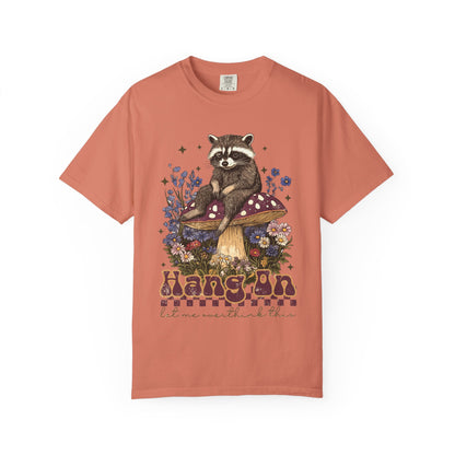 Whimsical Raccoon T-Shirt - "Hang On, Let Me Overthink This"