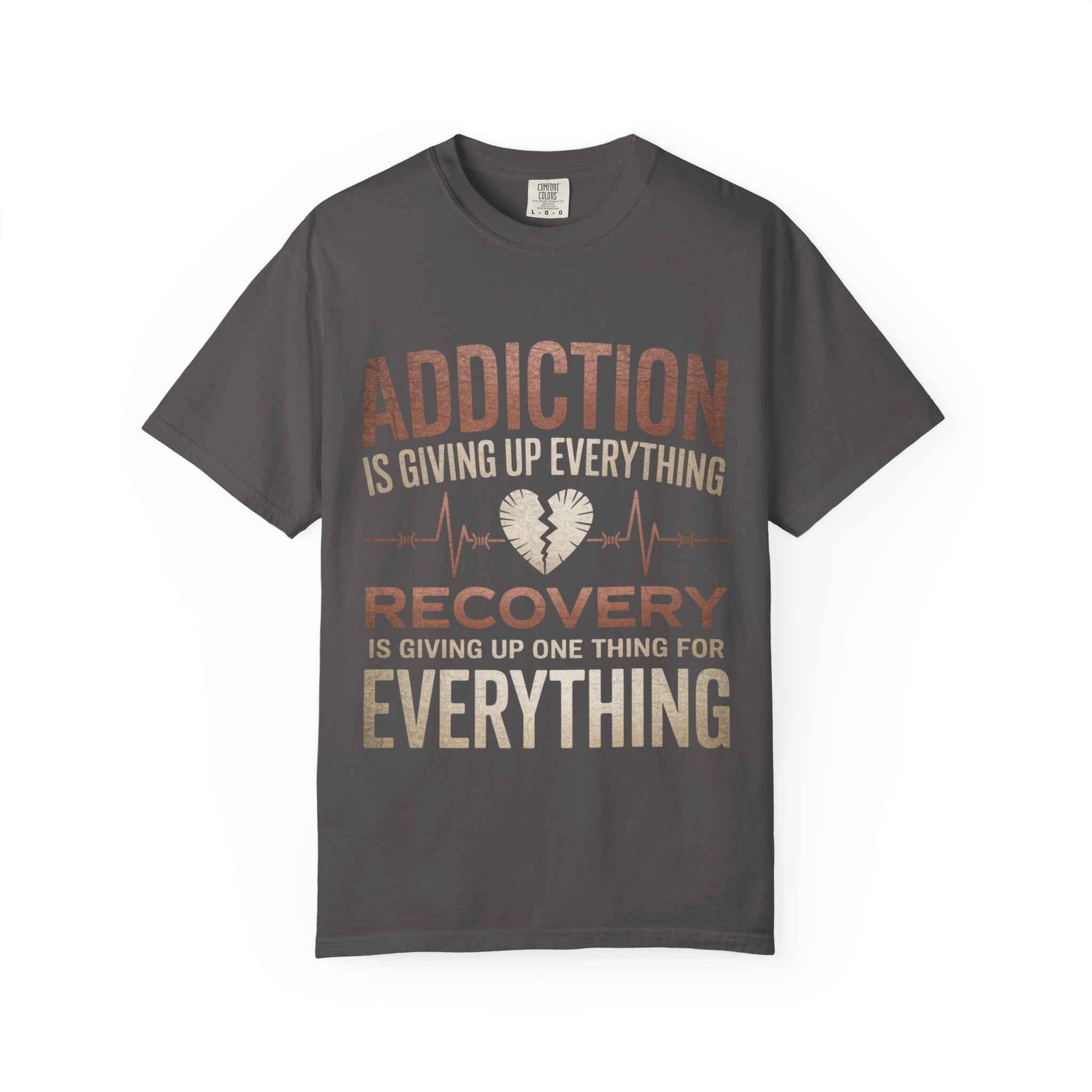 Unisex Recovery Message T-Shirt - Supporting Addiction Awareness