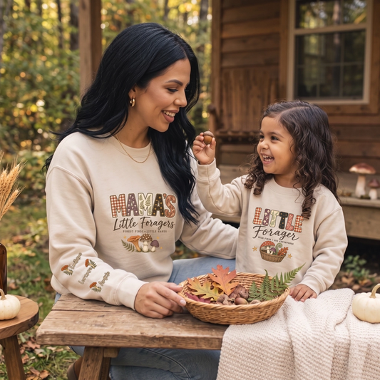 Mama & Little Forager Sweatshirts | Personalized Matching Set