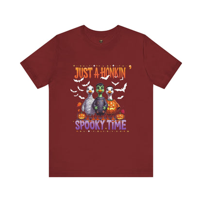 Spooky Tee - Just A Honkin Spooky Time (White Bats)