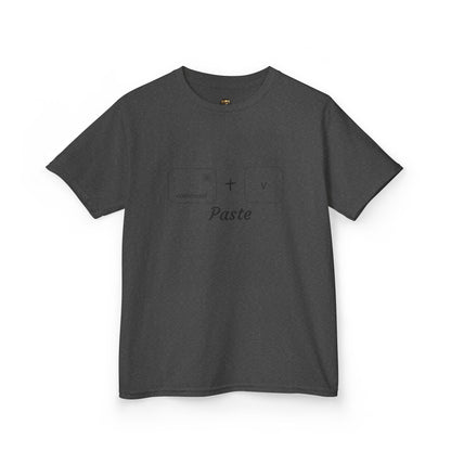 Kids Command + V - Paste Tshirt (Black Border)