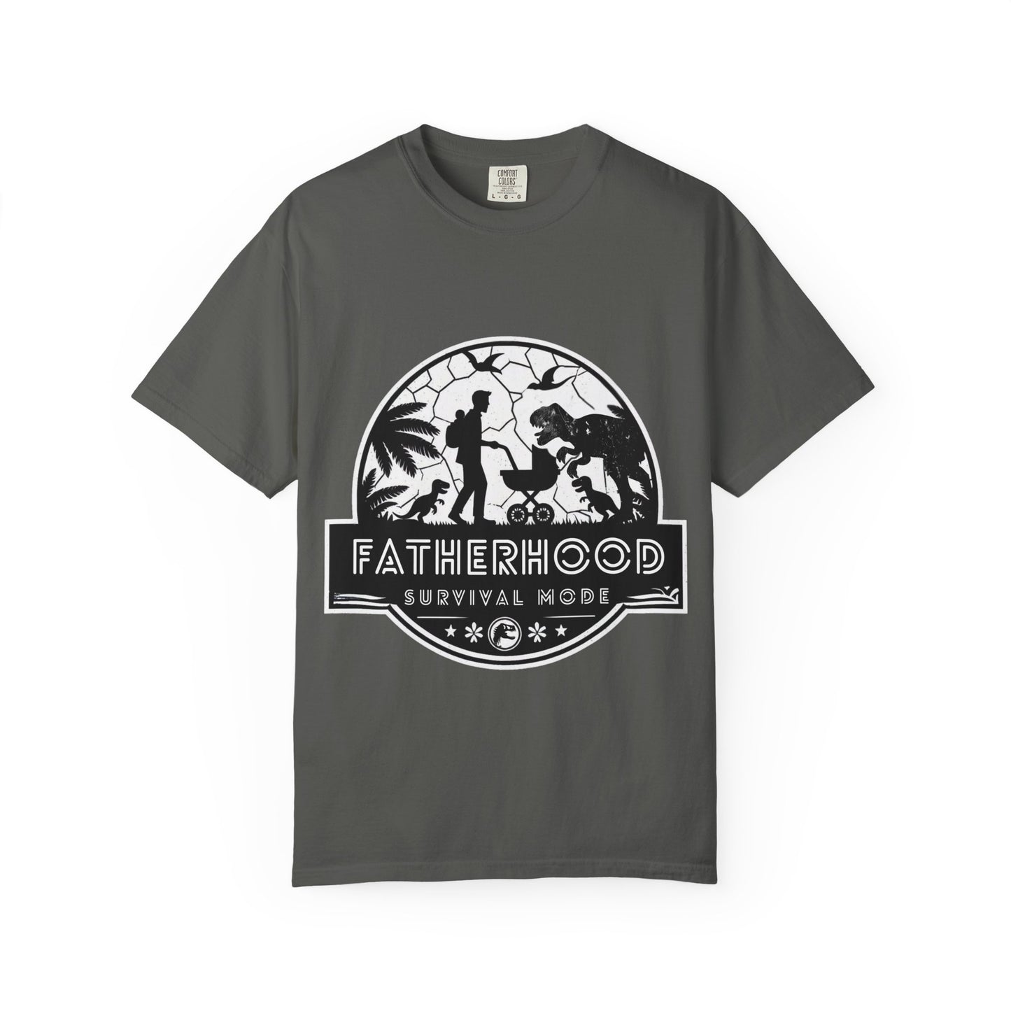 Fatherhood Survival Mode - Jurassic Park theme Graphic Tee