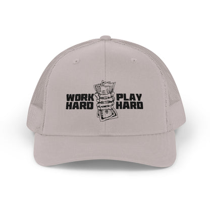 Work Hard Play Hard Snapback Trucker Cap