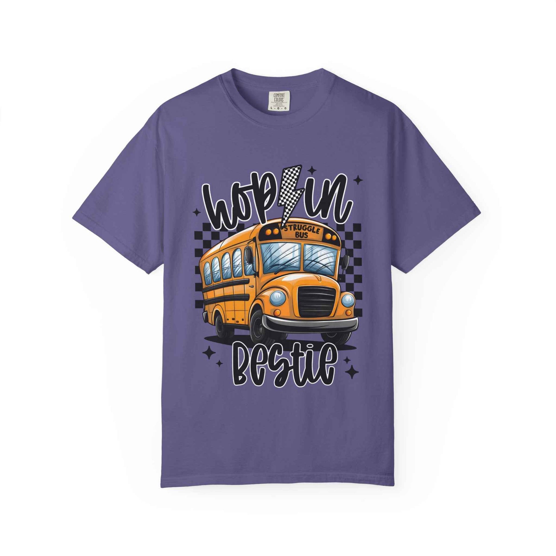 Hop On Bestie School Bus T-Shirt