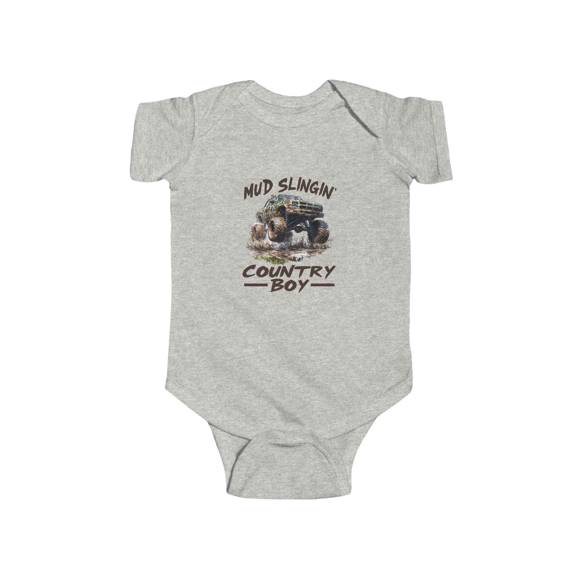 Infant Country Boy Bodysuit - Mud Slingin Baby Outfit