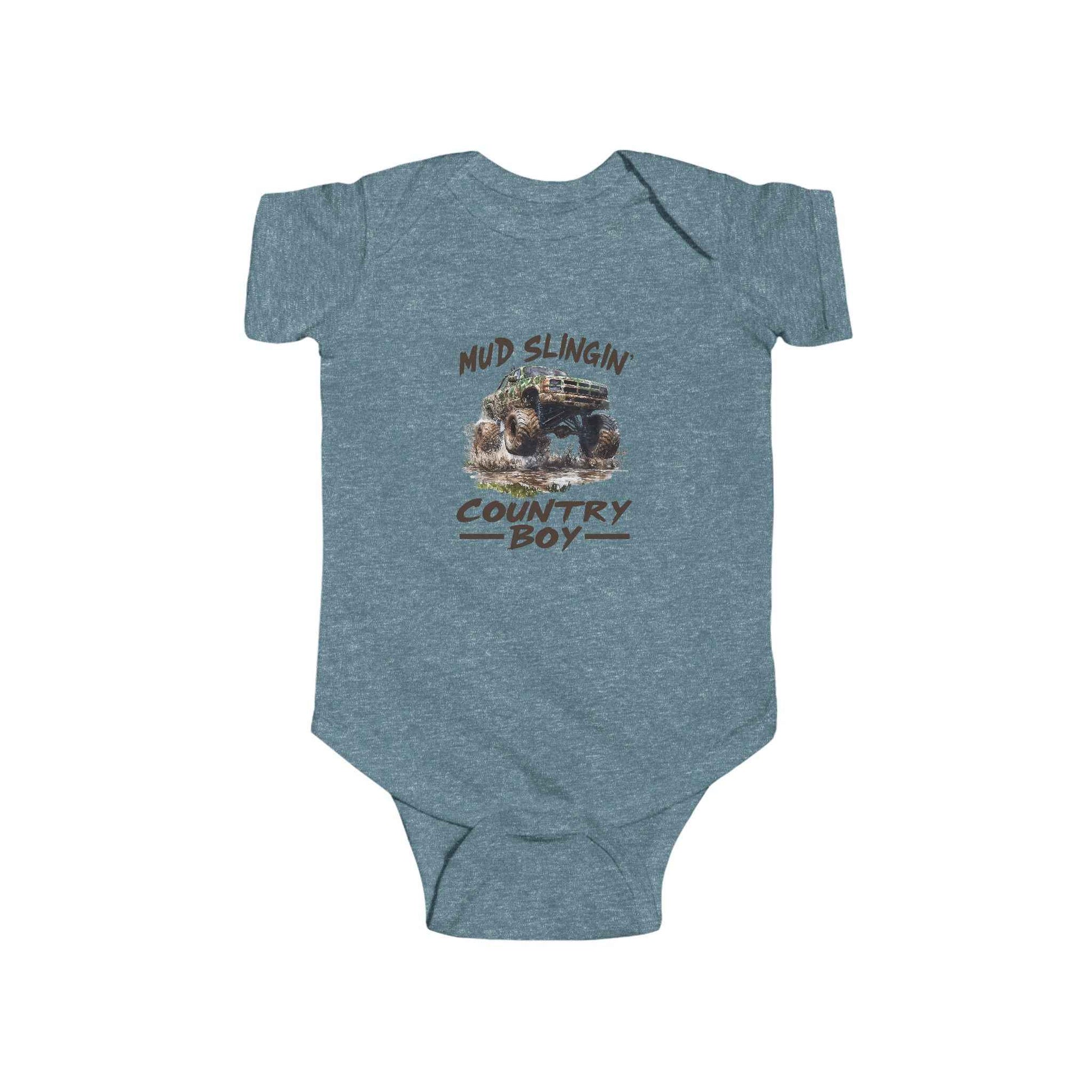 Infant Country Boy Bodysuit - Mud Slingin Baby Outfit