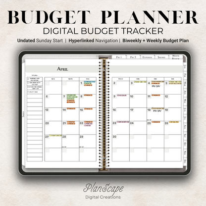 Digital Budget Planner: Undated Finance Organizer