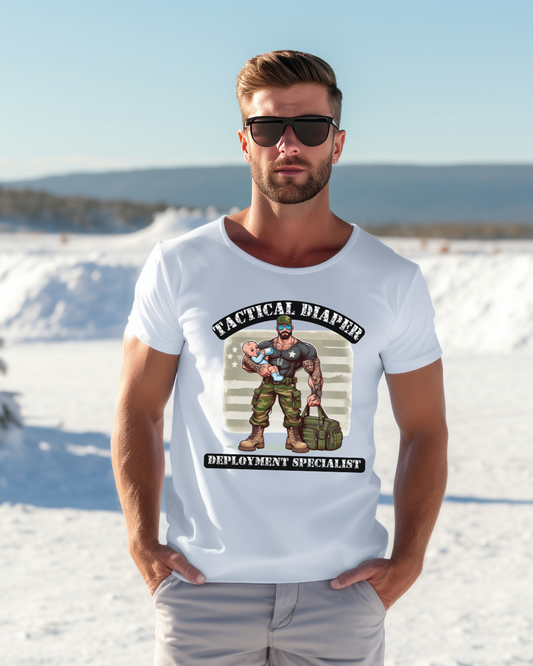 Tactical Dad T-Shirt - Black/White text