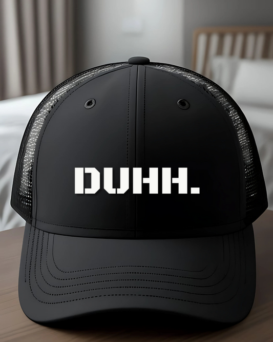 Trendy Snapback Cap with 'DUHH.' Design