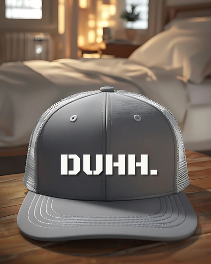 Trendy Snapback Cap with 'DUHH.' Design