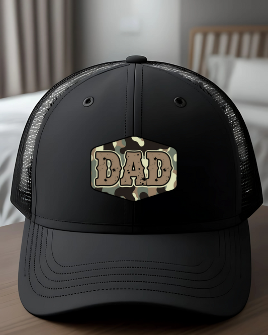 Camo Dad Snapback Trucker Cap