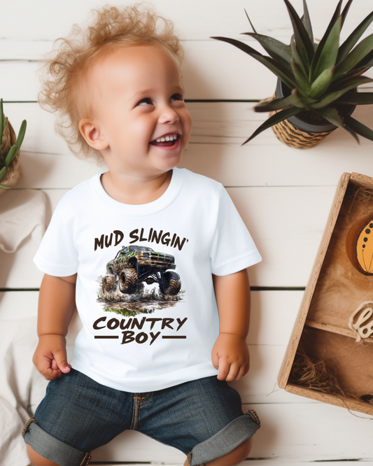 Mud Slingin' Country Boy Infant Tee