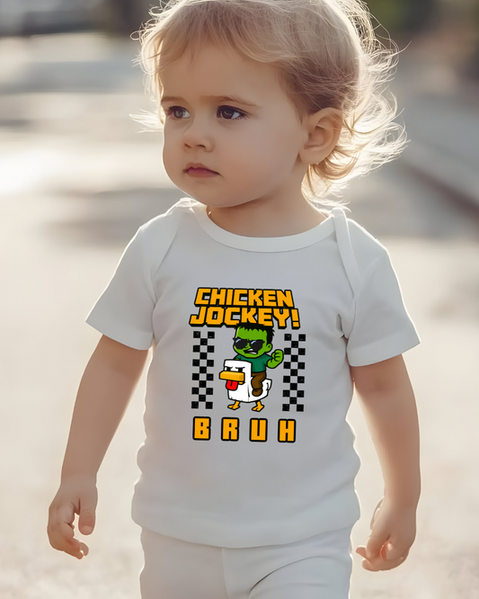Funny Infant - Chicken Jockey Bruh T-Shirt