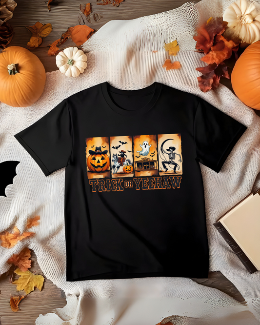 Halloween Trick or Yeehaw Tee