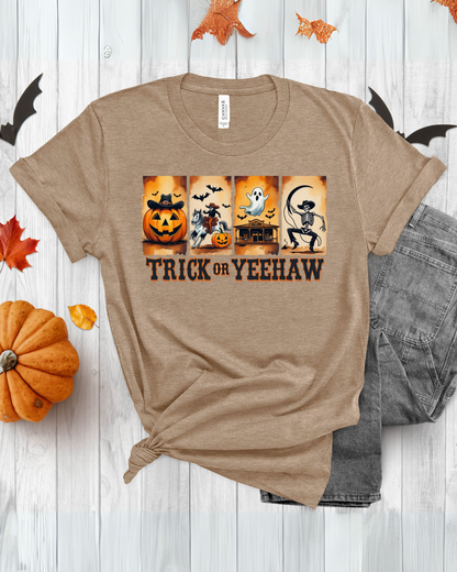 Halloween Trick or Yeehaw Tee