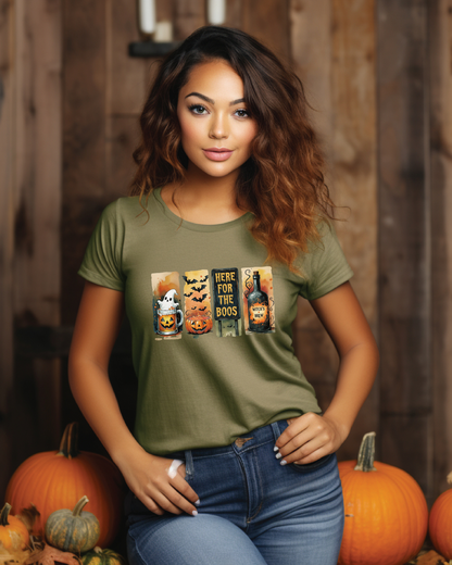 Halloween Unisex Tee - Here for the Boos